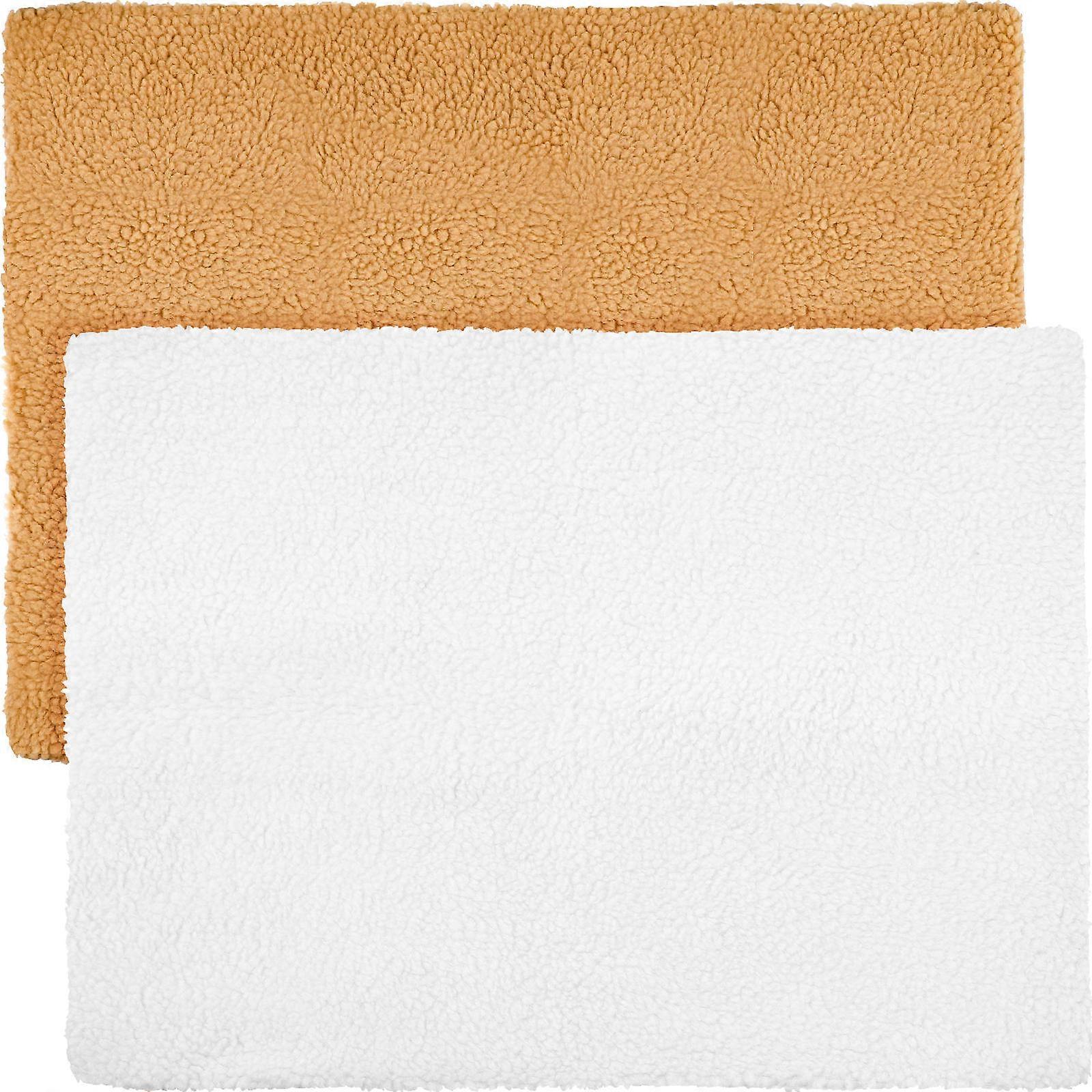 Self Heating Pet Pads 2 Pack for Cats Dogs Fleece Mats Indoor Outdoor Cold