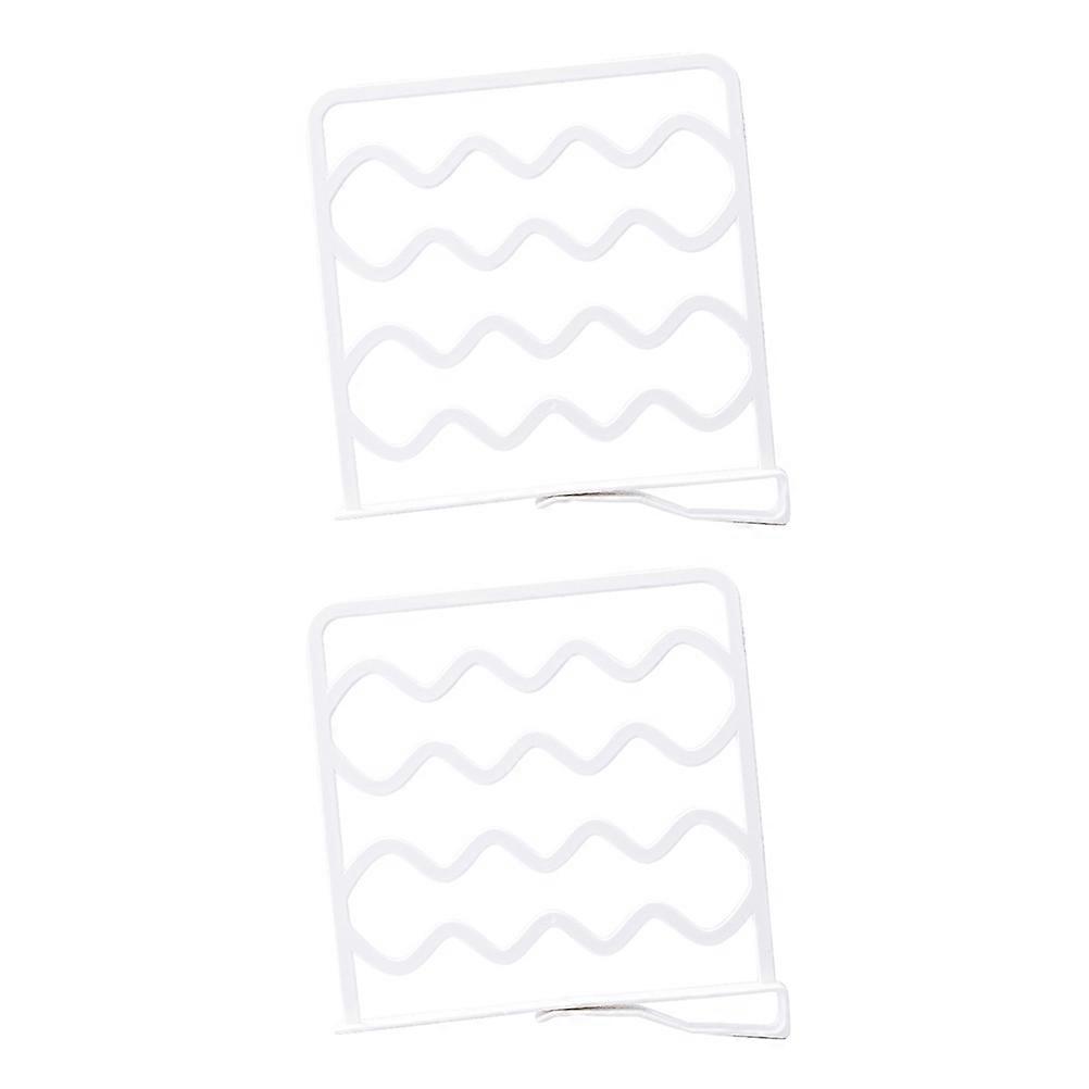 White PP Material Closet Shelf Divider for Organizing with Design 2pcs Easy to Install and