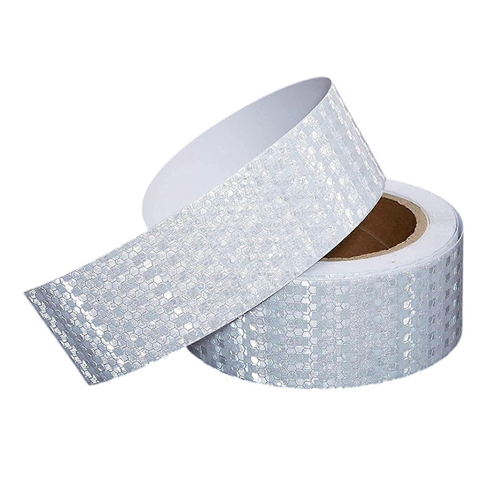 Reflective Tape Self-Adhesive High Intensity Waterproof Reflector Stickers for Bicycle and Vehicle, White