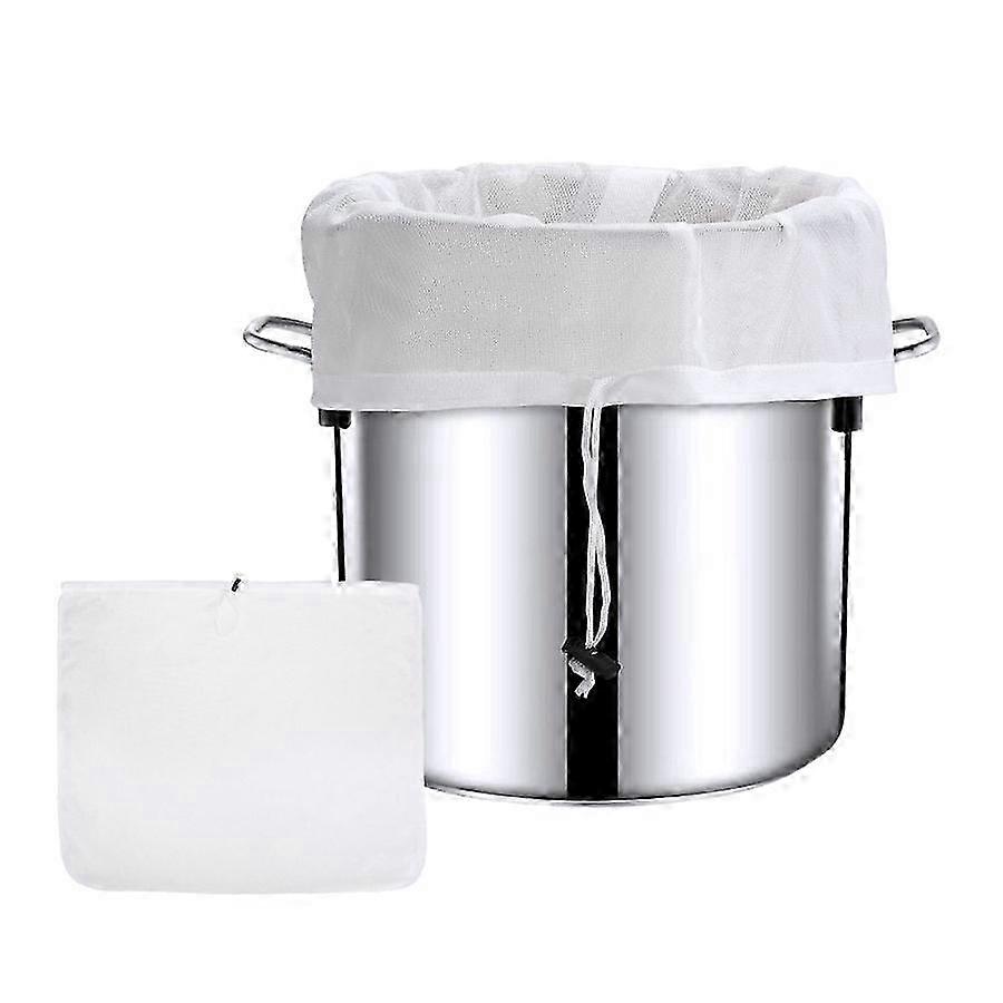 Fine Mesh Reusable Home Brew Filter Bag with Drawstring Design - Ideal for Brewing Coffee, Tea, & Herbal Infusions