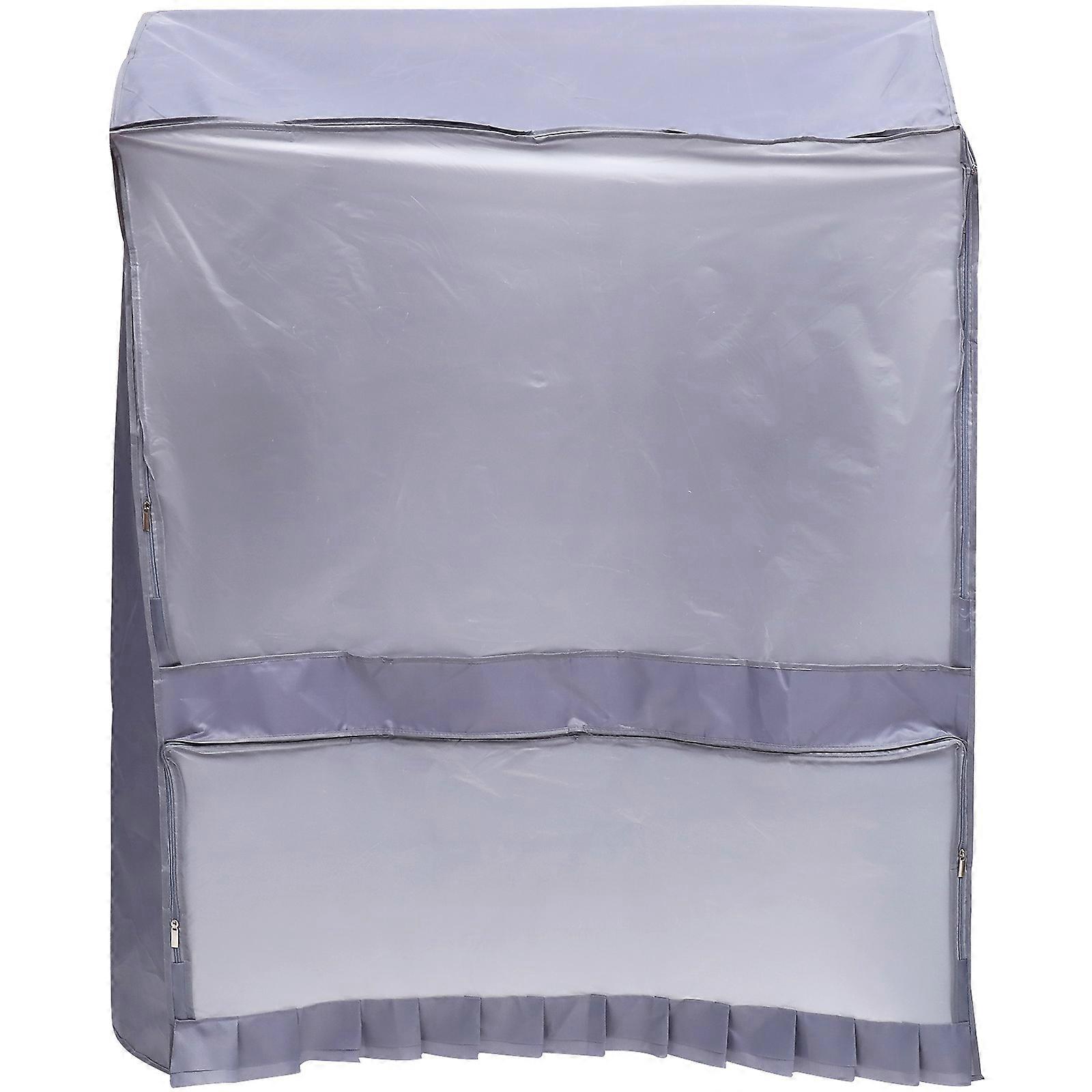 Oxford Cloth Clothes Cover for Clothes Use Grey Simple Design Practical 47.2x23.6x59 Inches
