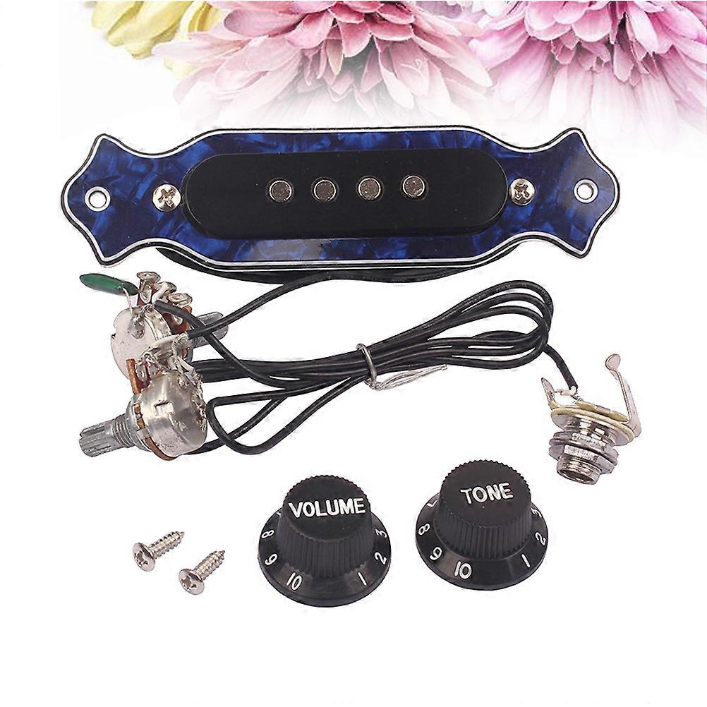 Soundhole Pickup Instrument For Musicians Guitarists Music Playing Recording Quiet Hum Free Plastic Copper Coil 1Set
