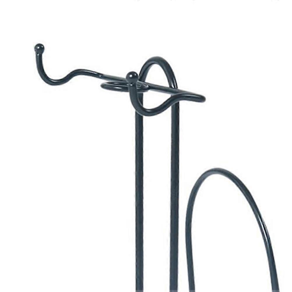 Cup Storage Rack Multi Functional Iron Holder For Coffee Table Display Simple Design 12x12x16cm Black 1Pcs