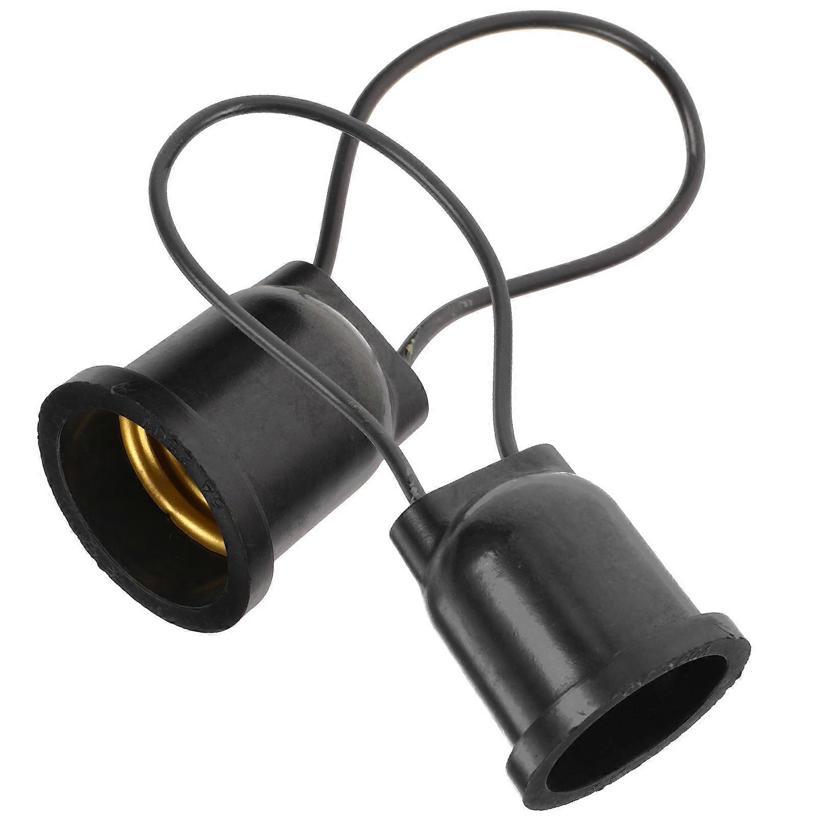 PVC Material Lamp Socket Connector For Outdoor Bulb Socket 2Set