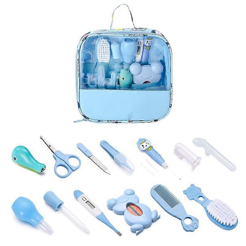 OHP Baby Care Kits 13pcs Baby Care Kit for Beginner, Nasal Aspirator Whale Nail Clippers