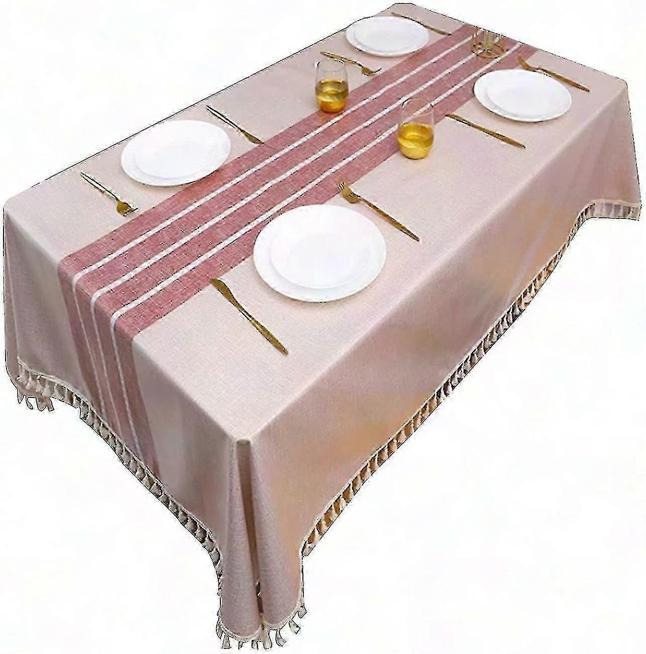 Christmas Tablecloth Rectangular Washable Holiday Dining Table Cover for Festive Decor