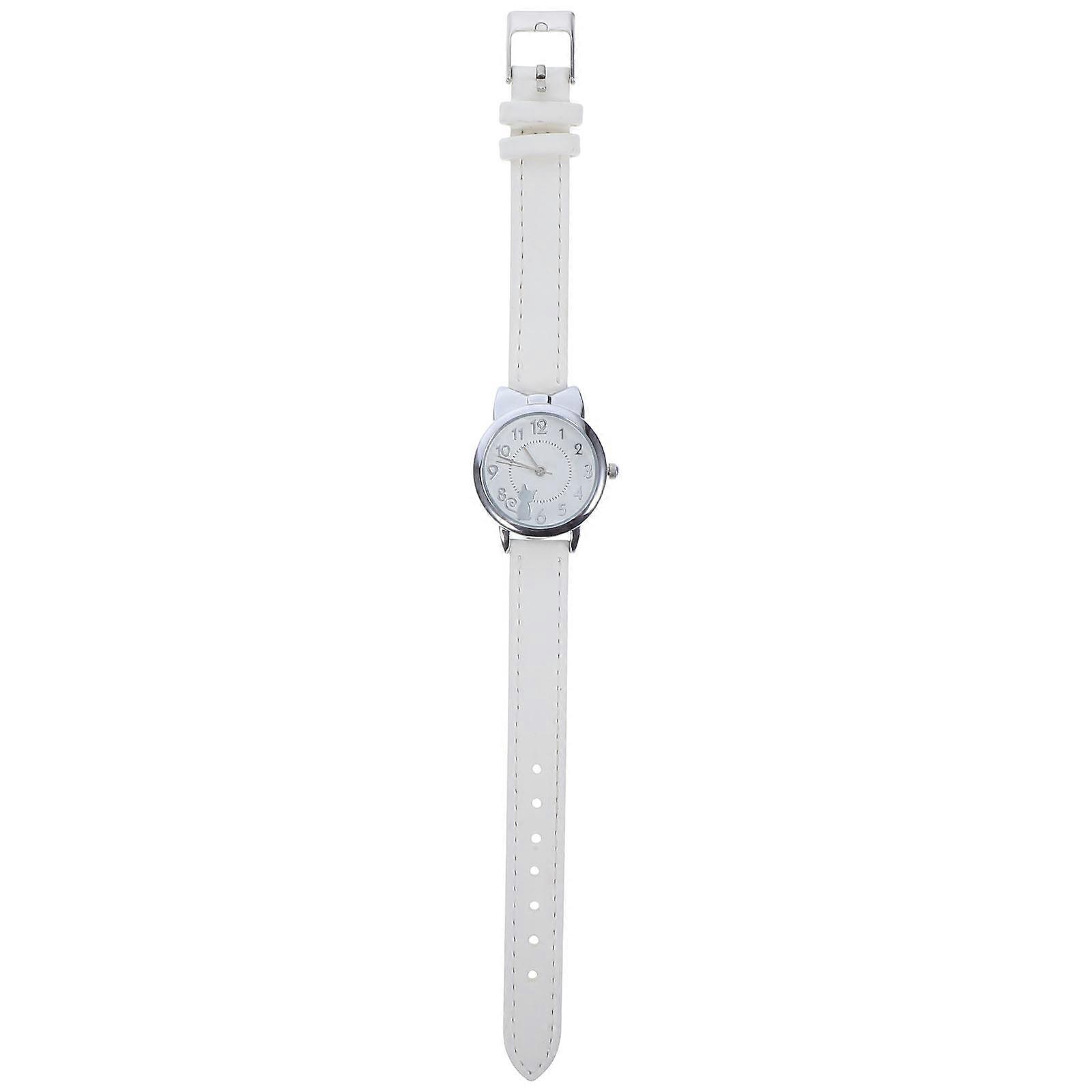 It looks like you've provided a product title or description for a **cat themed analog quartz watch**! If you're looking for help refining this