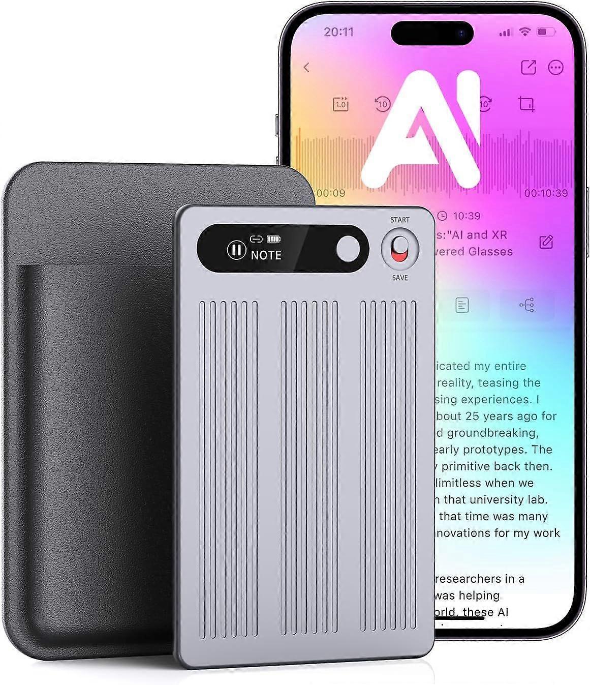 2025 nieuwste AI-voicerecorder, notitierecorder met transcriptie en samenvatting