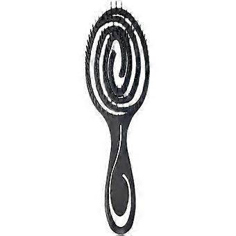 Brosse à cheveux bio sans tiraillement pour femmes, hommes et enfants - La brosse de coupe de cheveux convient également aux cheveux bouclés et longs - Cu de cheveux professionnel unique