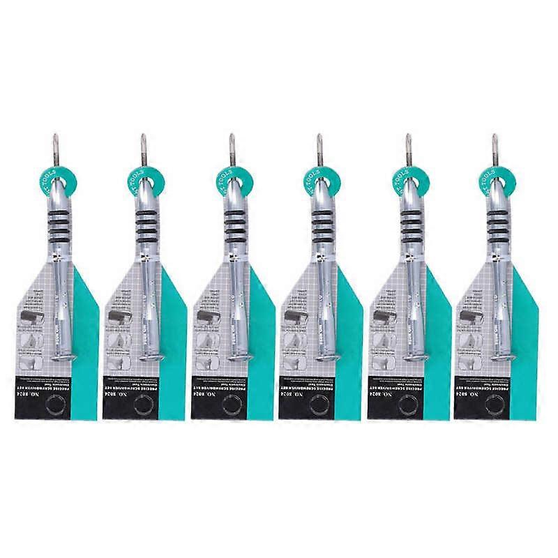 6pcs Chrome Vanadium Steel Y Type Screwdriver Stainless Steel Hand Repair Tool 25mm