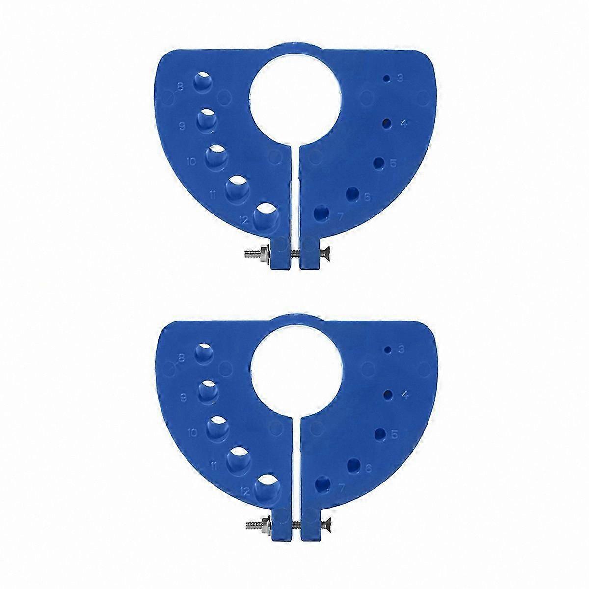 2 Pack Drill Bit Sharpener for 3-12mm Bits Polishing and Grinding Tool in Blue