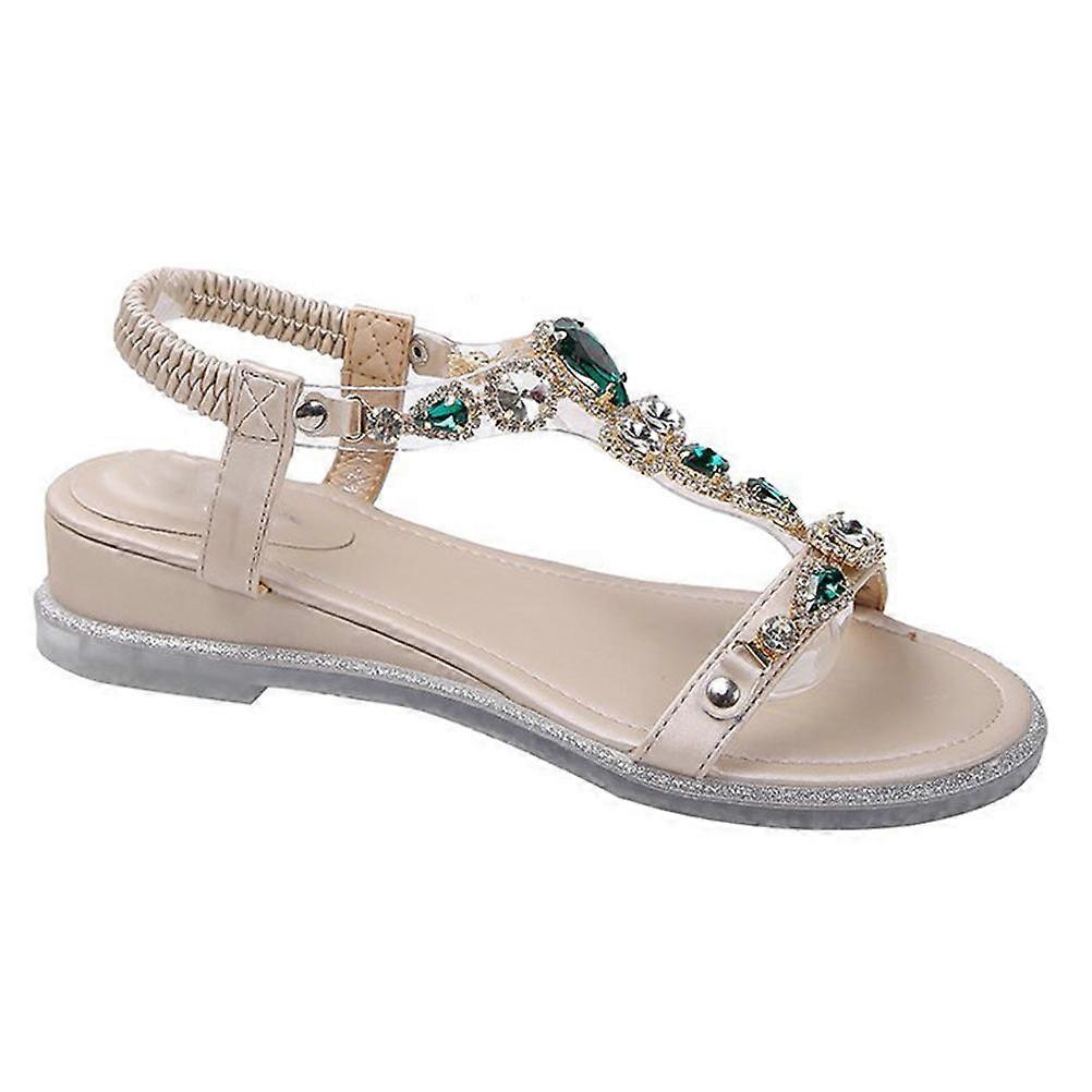 Sandales plates élégantes pour femmes, construction durable, ajustement flexible