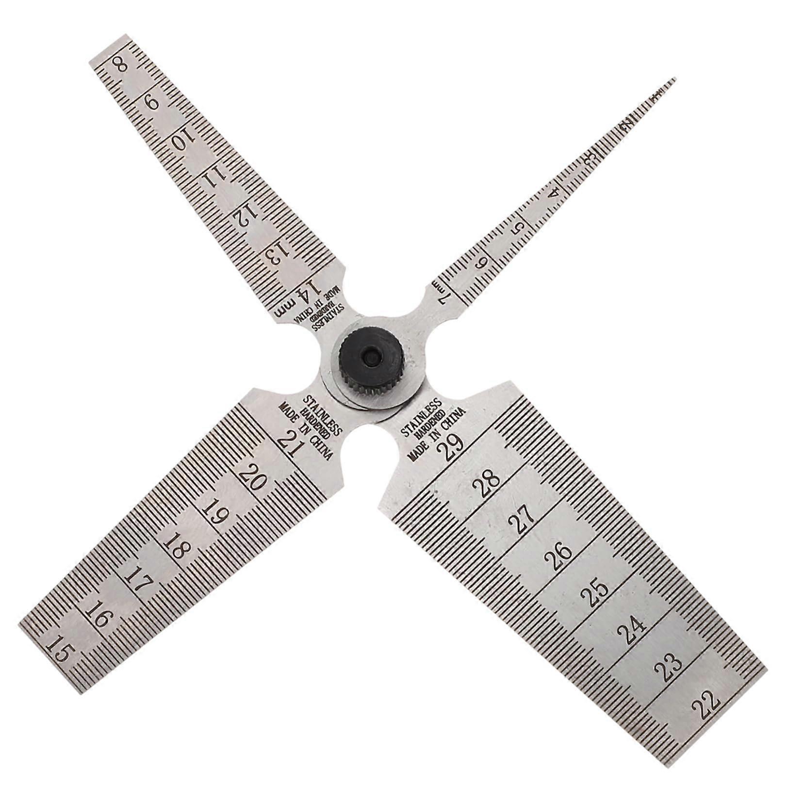 Feeler Gauges Set: 4-Piece Precision Tool For Measuring Gap Widths In Hard-To-Reach Areas