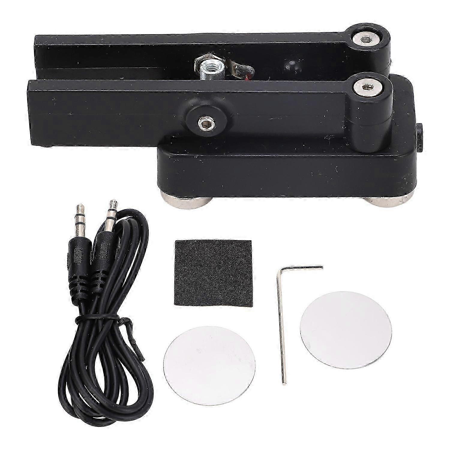 Double Paddle Telegraph Key with 3.5mm Interface Cable Magnetic Base Morse Code Portable CW Keyer 2025