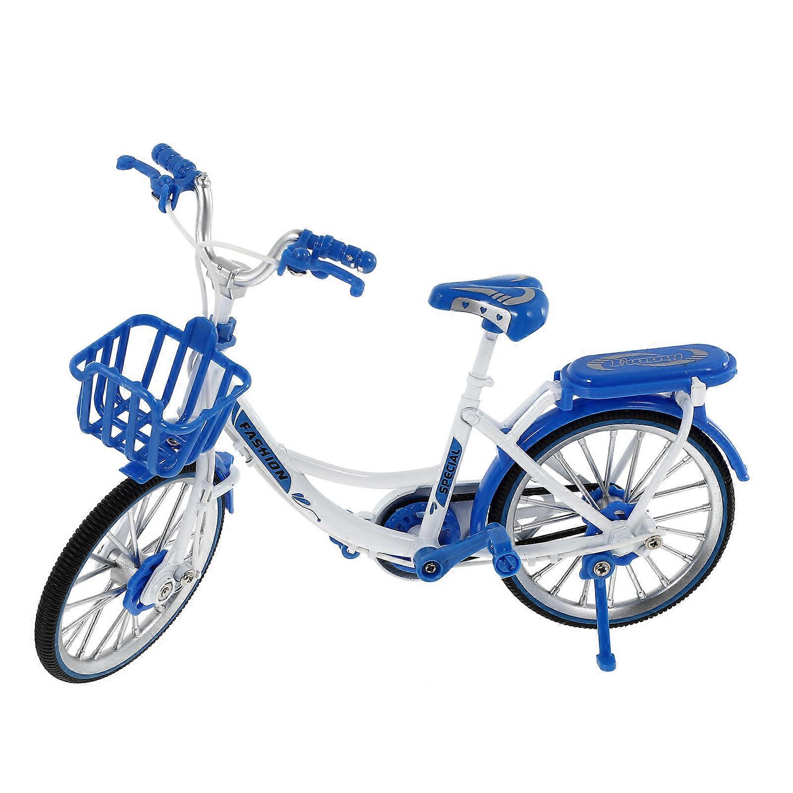 1pc Bike Model Statue Simulation Bicycle Sculpture Desktop Decoration Supply