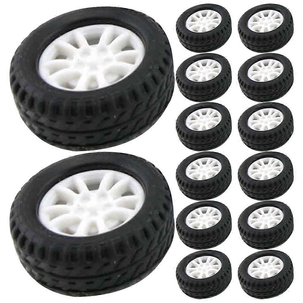 30pcs Wheels for DIY Car Assembly – Creative Playthings for Crafting, Miniature Models, Enhancing Motor Skills & Hand Eye Coordination