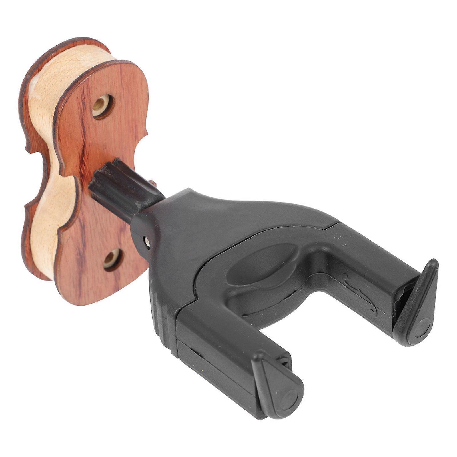 Creative Ukulele Automatic Lock Hook Designed For Violin And Viola Storage Perfect For Musicians With Black Color 1Pack