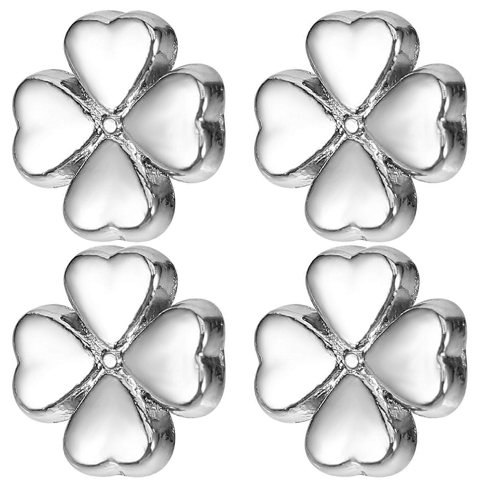 100pcs Mini Silver Metal Buttons for Doll Clothes Decorative Edge Buttons for Craft Projects and