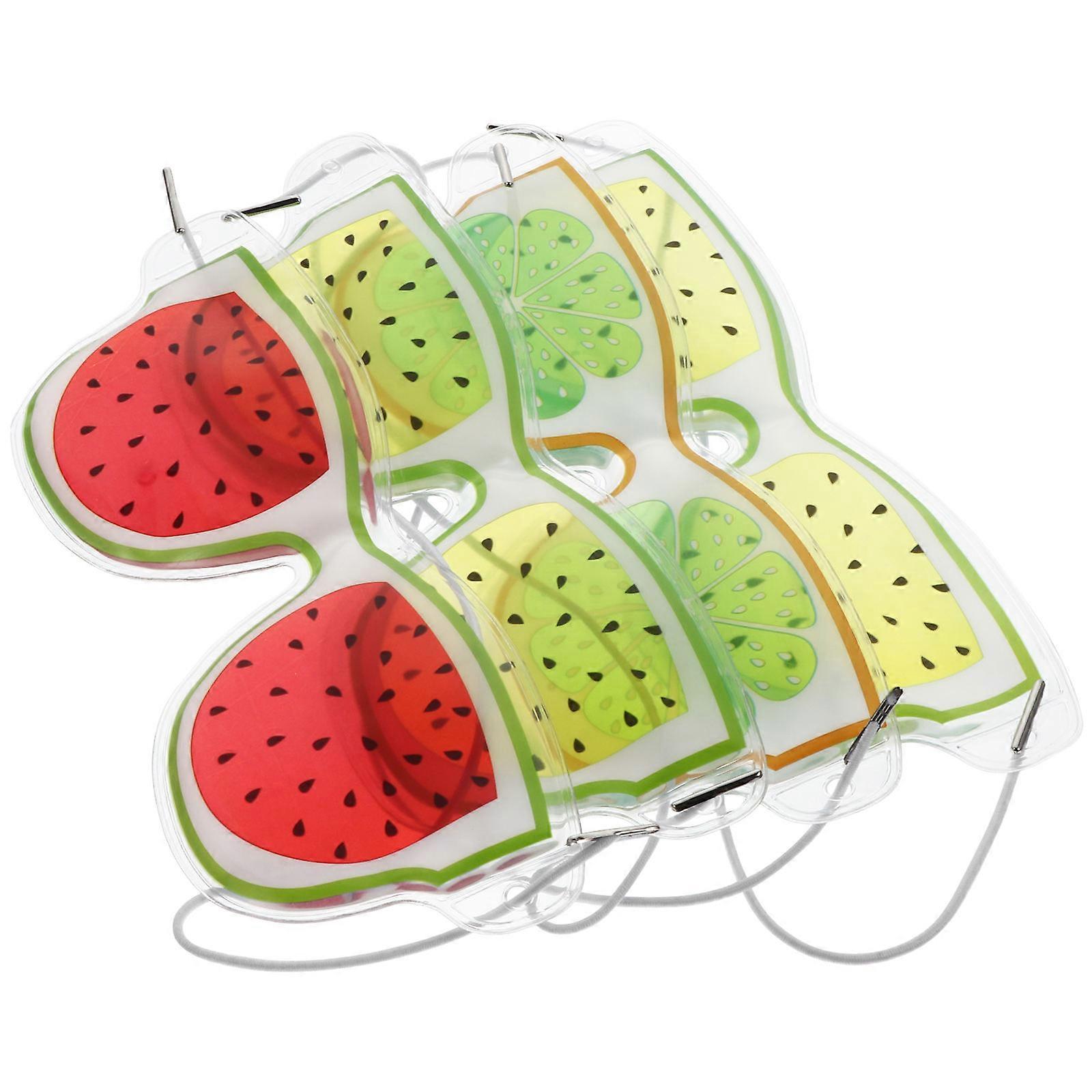 Hot Cold Eye Patches 4Set Reusable Design For Adults Assorted Color Oval Shape Eyes