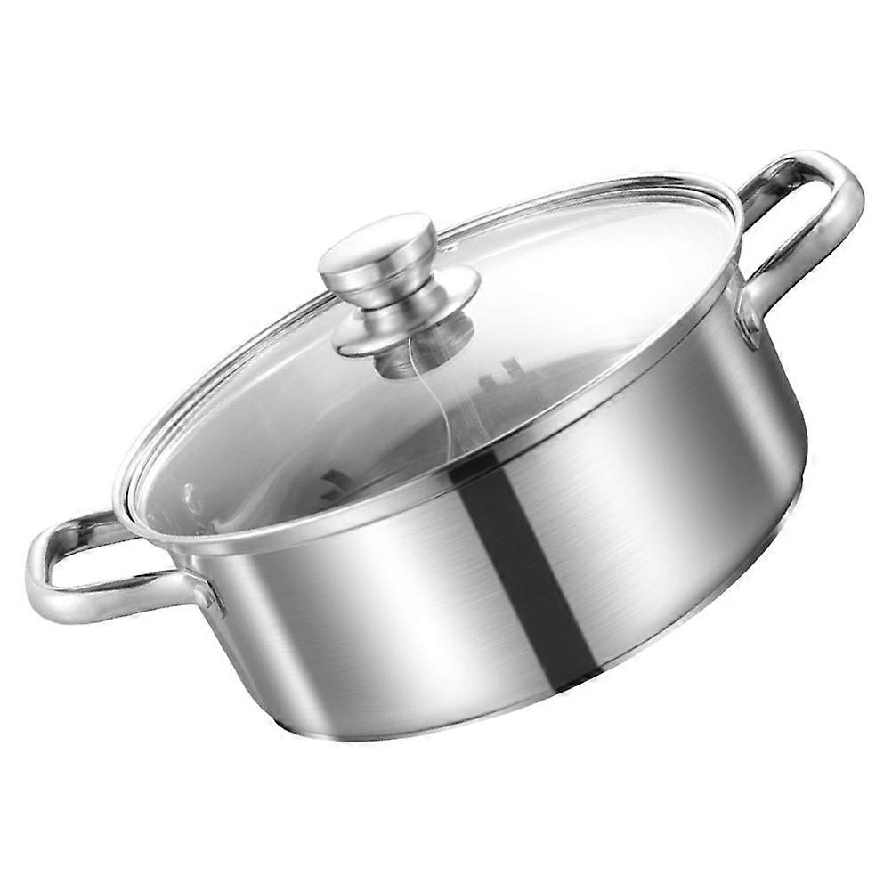 Stainless Steel Double Handle Hotpot with Divided Cooking Design for Induction Cookers – Elegant and Efficient for Home Use