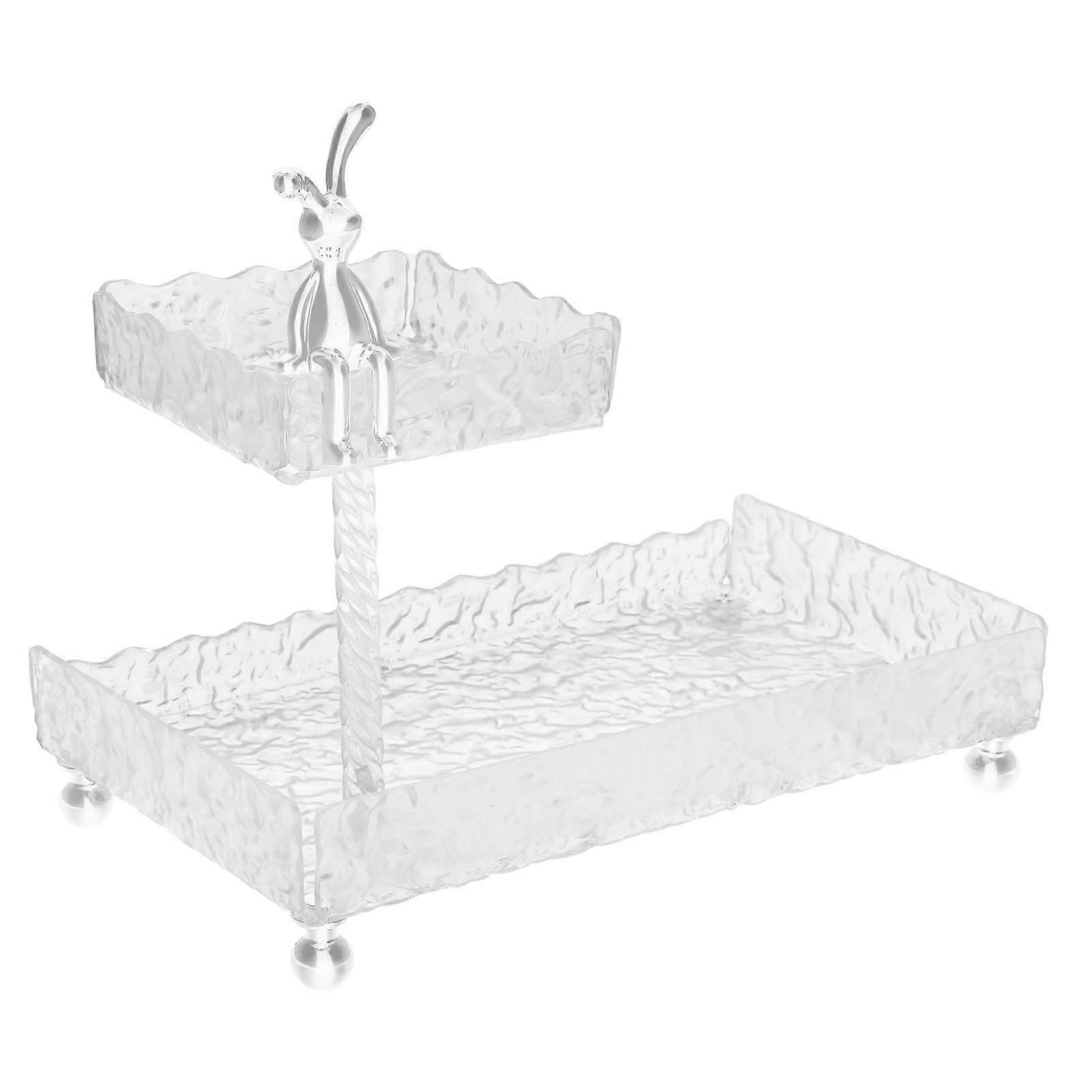 Makeup Storage Organizer For Women Skincare Products Double-layer Structure 1Pack