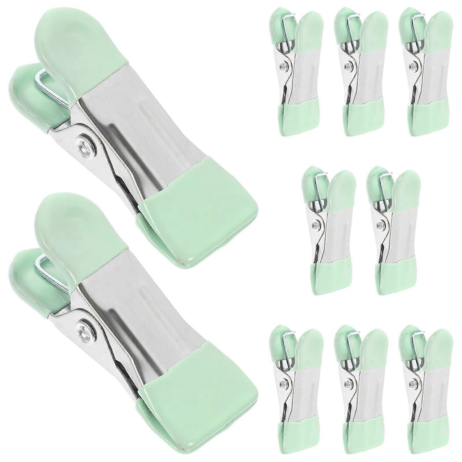 Stainless Steel and Rubber clothespins for Outdoor Use Windproof and Antiskid Design Large Clamping Space