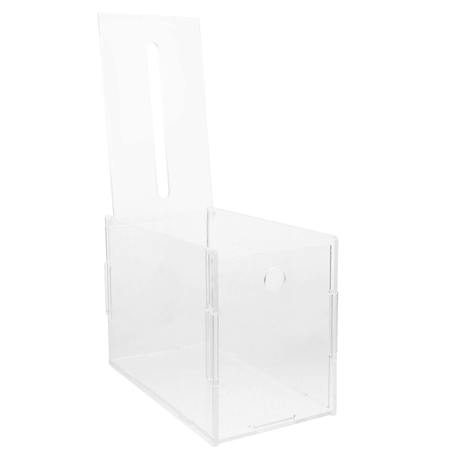 Here's a polished product description for your **Portable Business Card Holder**:
### **Portable Business Card Holder – Clear Organizer Box for
