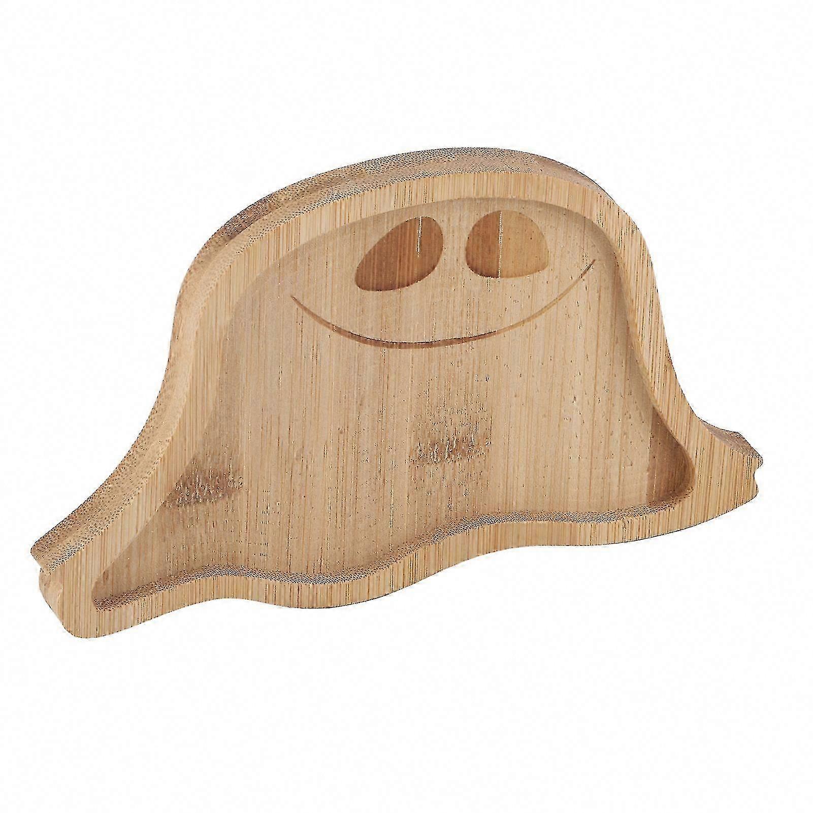 Halloween Pumpkin Tray with Ghost Design for Spooky Party Decor