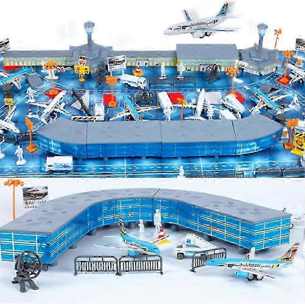 200pcs Airport Sand Table Model Toy Set For Children's Pretend Play And Brain Development 2025