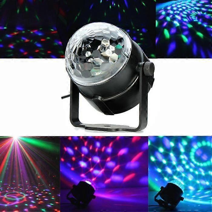 RGB DJ LED Stage Light Ball Light Voice Control 5W EU Plug for Party Bar Birthday