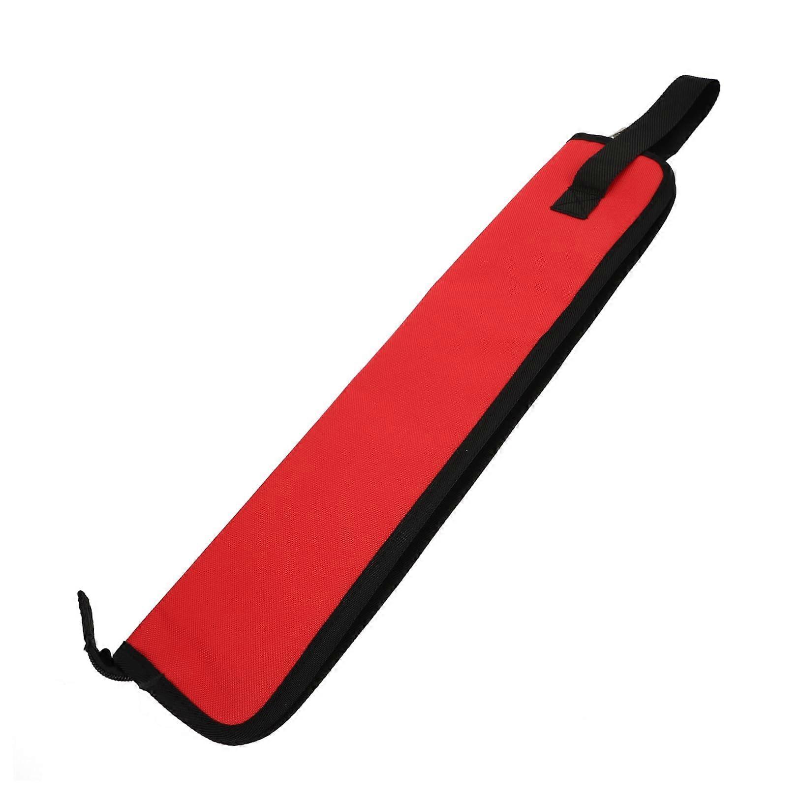 Drumstick Bag from Oxford Waterproof and Durable Drumstick Case with Adjustable Shoulder Strap for Easy Transport of Drum Accessories, Red