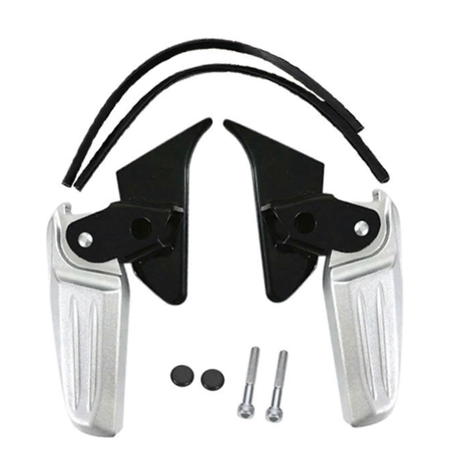 Antislip Surfaces Foldable Foot Pegs For Spring LXV 150 125 Easy Installation 2pcs Silver