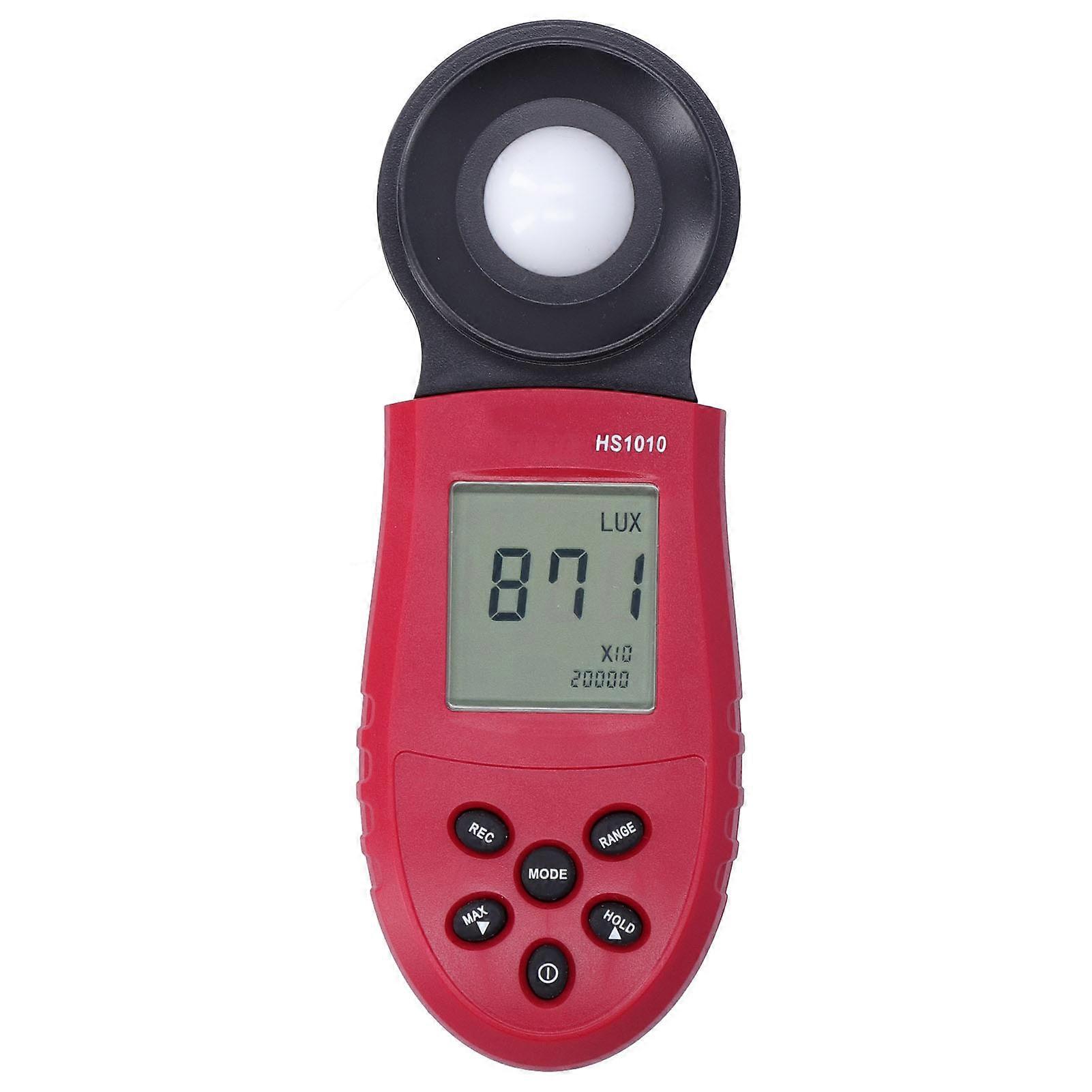 Auto-ranging photometer, digital display, portable electronic lux meter