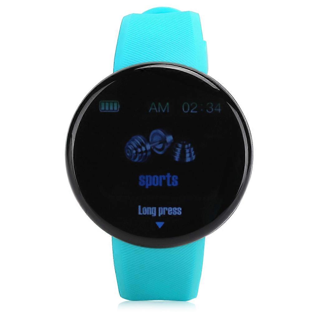 D18 Smart Bracelet Teal Green: 1.3" Color Screen, IP65 Waterproof, Heart Rate & Blood Pressure Monitor
