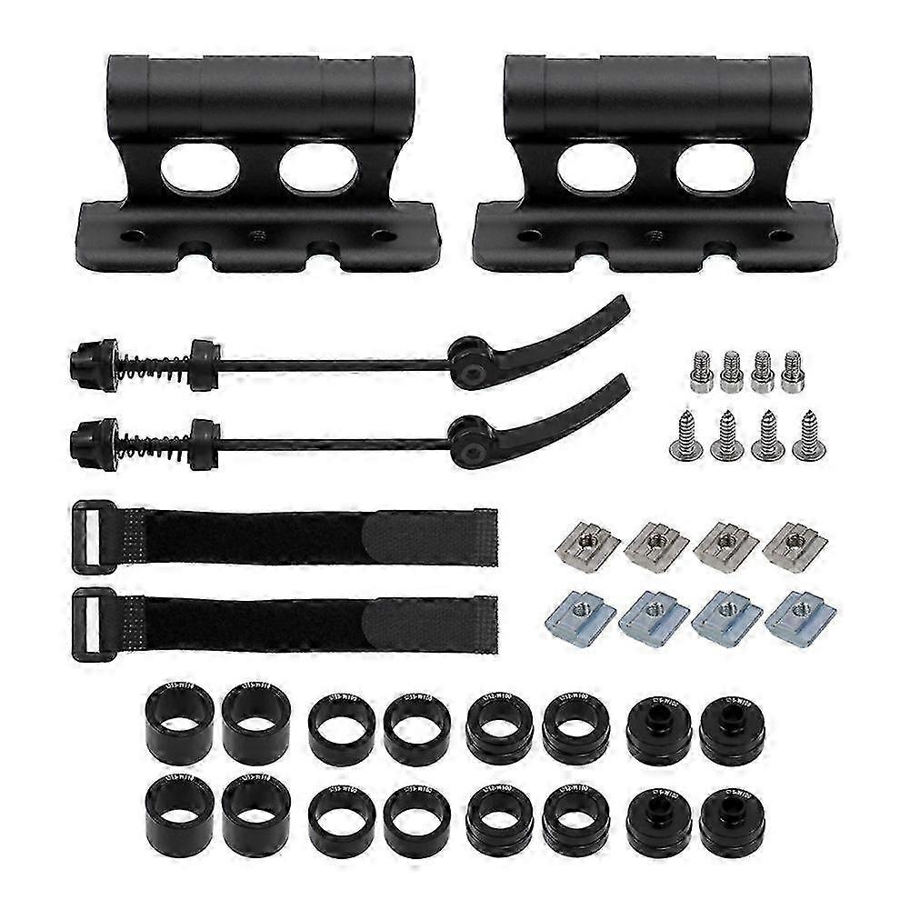 bicycle front fork mount rack with quick release alloy block for most mountain bikes