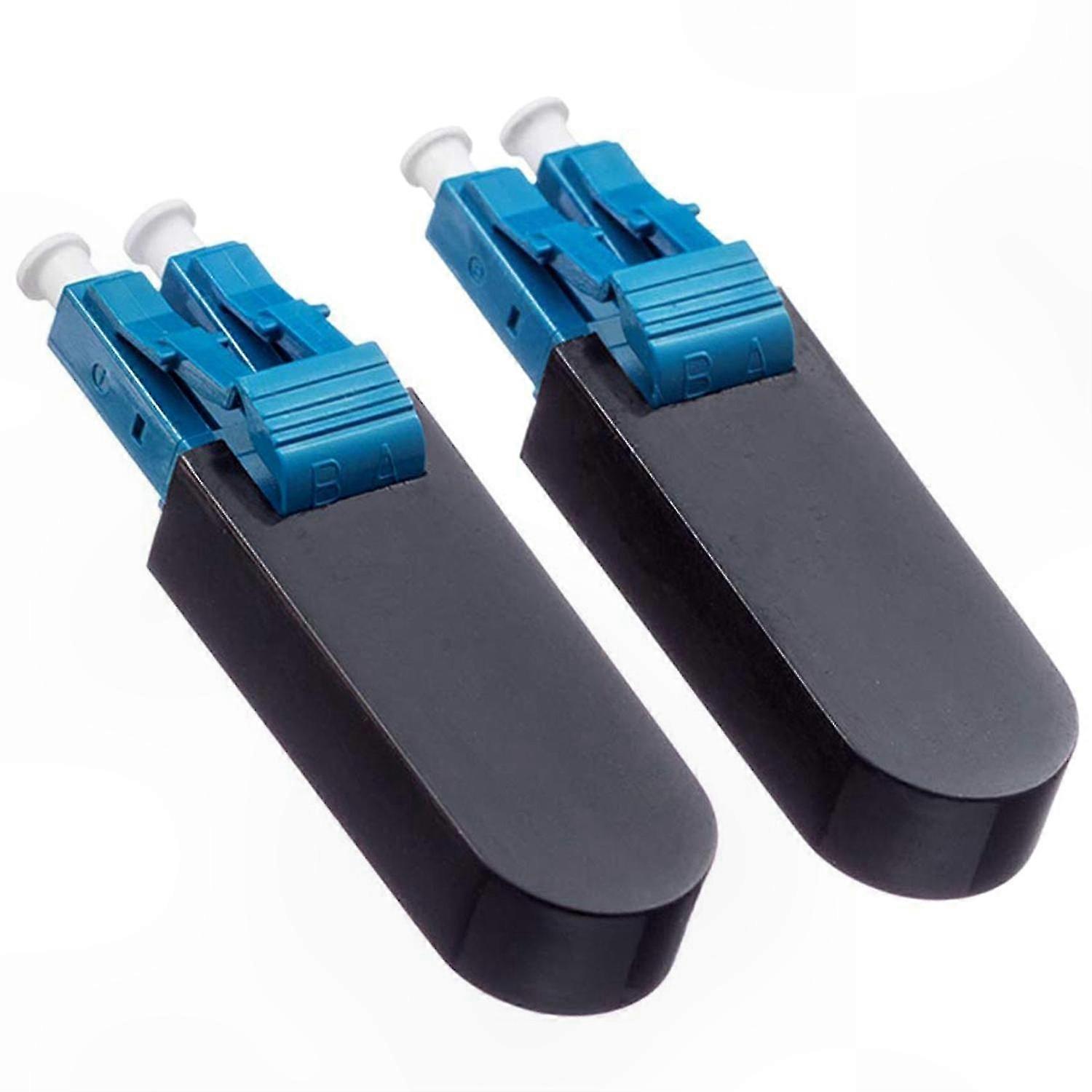 Single Mode LC/UPC Fiber Optic Loopback Adapter, 9/125 Test Plug for Testing, 2-Pack