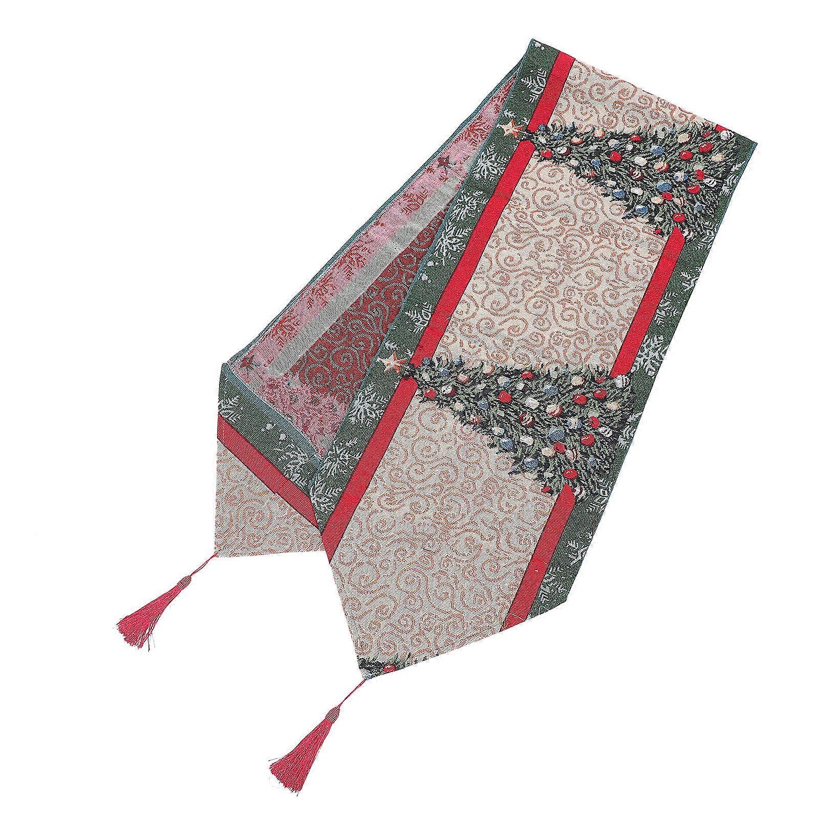 Christmas Themed Tablecloth Decorative Runner for Home Use 1Pcs Multi