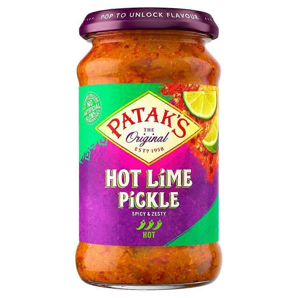 Pataks Hot Lime Pickle 283g - 2 Pack