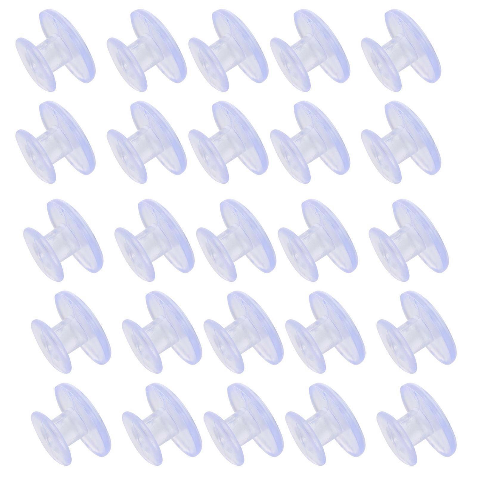 Plastic Shoes Buckles Replacement Buttons for Diy Projects Transparent Shoe Accessories 300Pcs