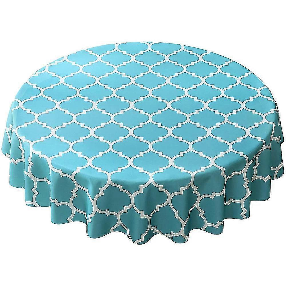 Round Tablecloth Wipeable Waterproof Oil-Proof Table Cloth