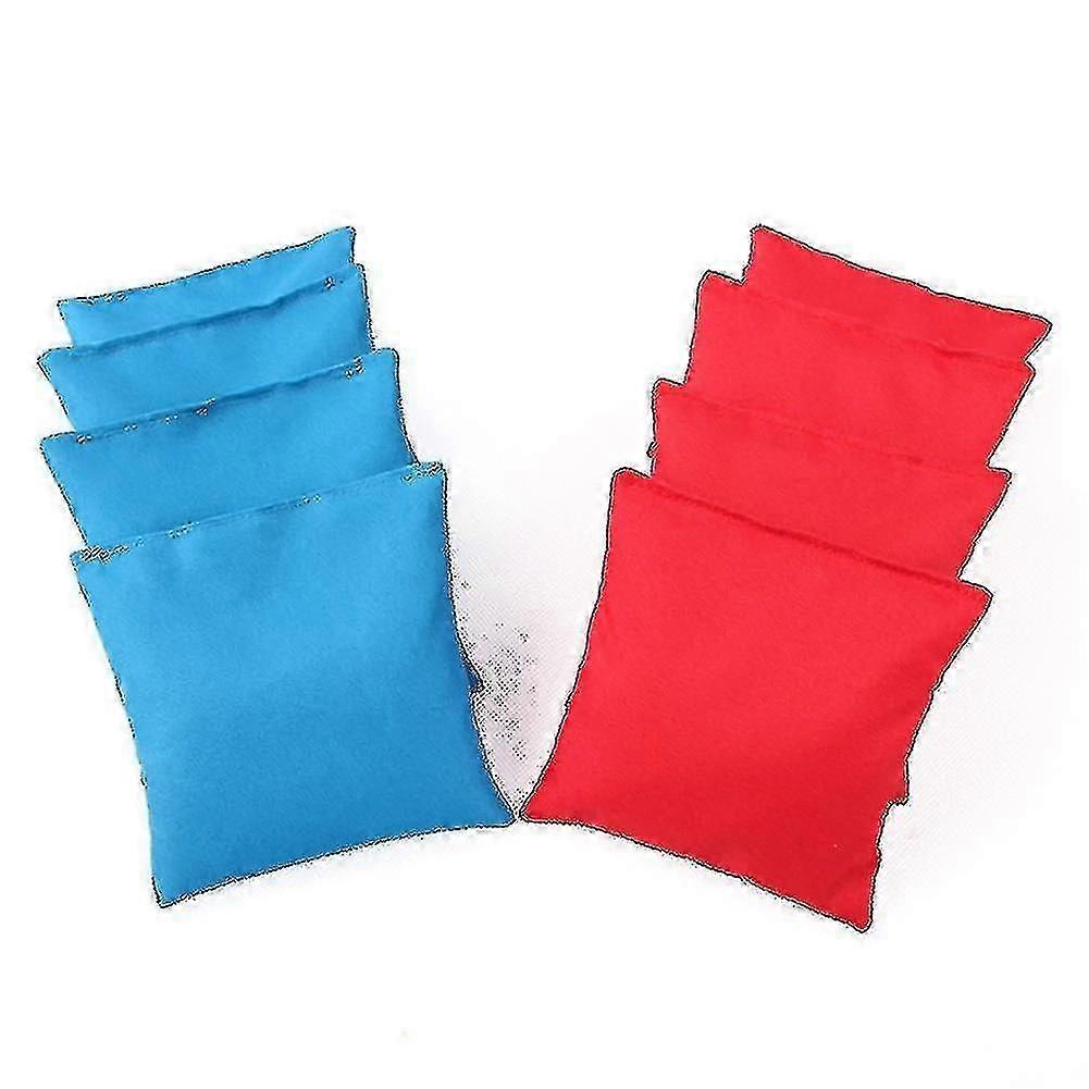 مجموعة أكياس حبوب كورن هول في الهواء الطلق مقاس 8 ، 10 × 10 سم مملوءة بالذرة ، وتشمل أكياس تخزين من القماش للعبة