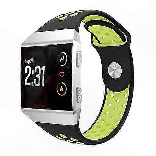 Two-tone Silicone Watch Band for Fitbit Ionic, Breathable Design