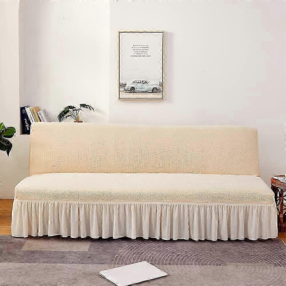 Sofa cover without armrests Stretch sofa cover pink