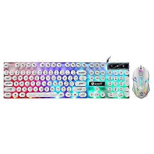 TX300 Mechanical Feel Backlight Punk Wired Keyboard Mouse Set
