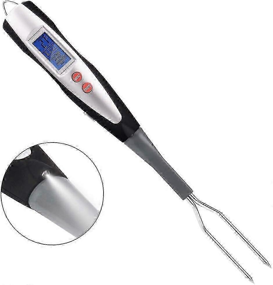 Meat Thermometer Fork BBQ Fork with Thermometer Digital BBQ Fork Thermometer Digital Cooking Fork Instant Read Fork for Kitchen, Grilling