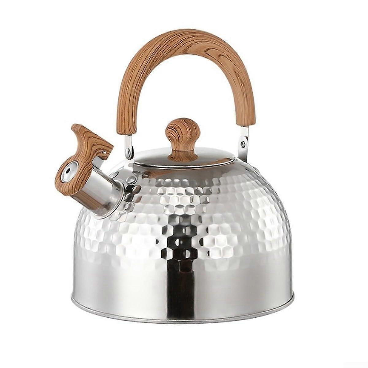 Whistling Kettle for Camping - Stainless Steel, Safe Pouring, 2L, 3L, 4L Sizes for Outdoor Use
