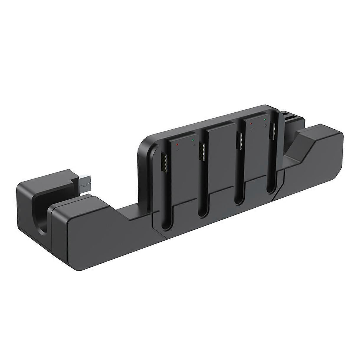 For Switch Charging Station with Magnetic Fixation 4 Controllers Simultaneous Charge Game Card Stora