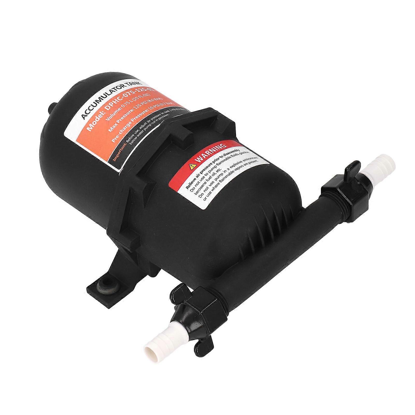 Accumulator Tank For RV, PrePressurized Sound Buffer, Reduces Tank Pump Impact, Compatible With Impact Accumulators