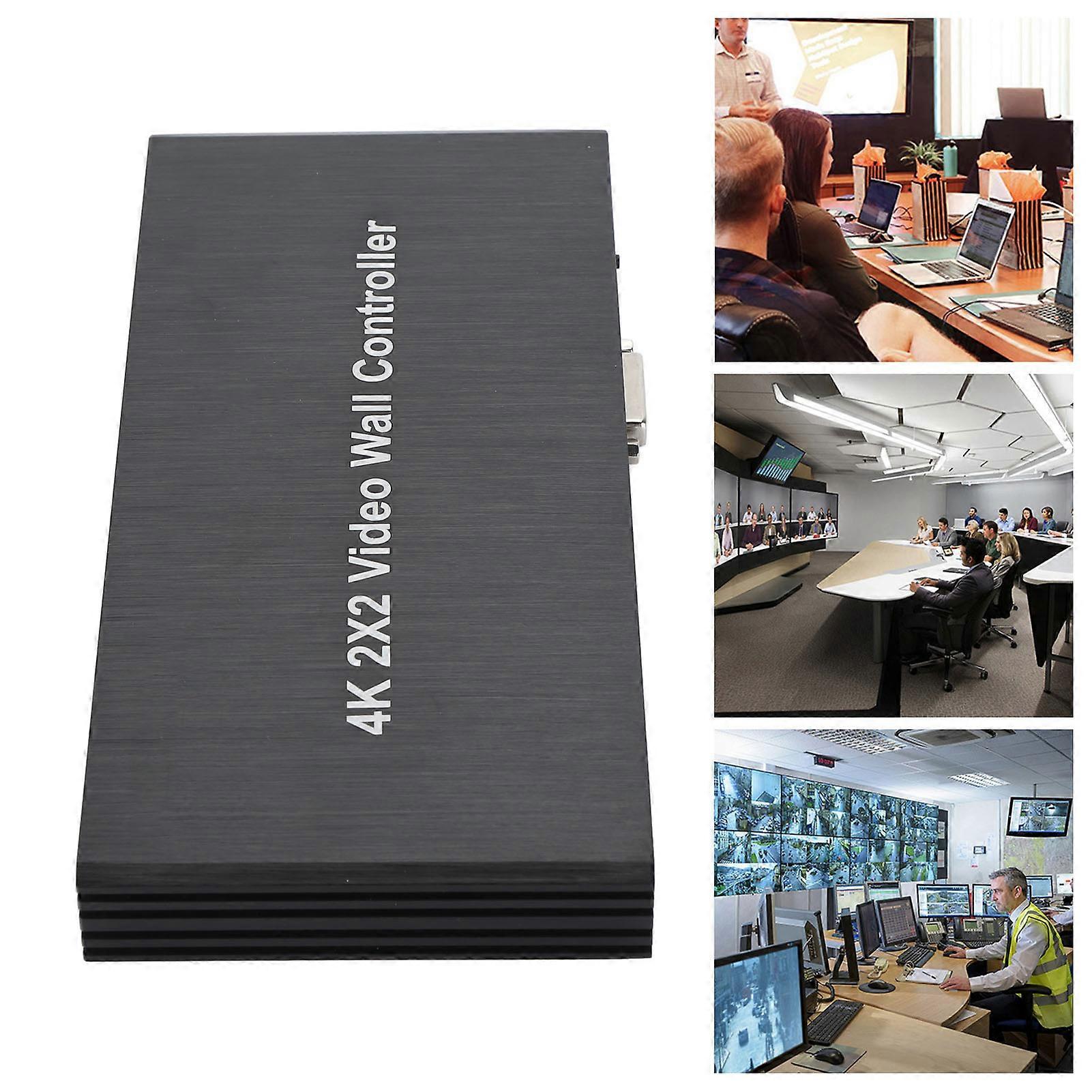 2x2 4K 30Hz Video Wall Controller VGA Input HD Output 8 Modes