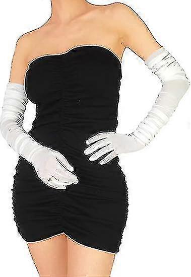 Medium-sized breathable and silky mesh gloves for ladies, suitable for various special occasions